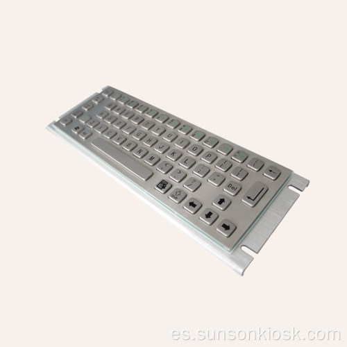 Teclado metálico Braille para quiosco de información